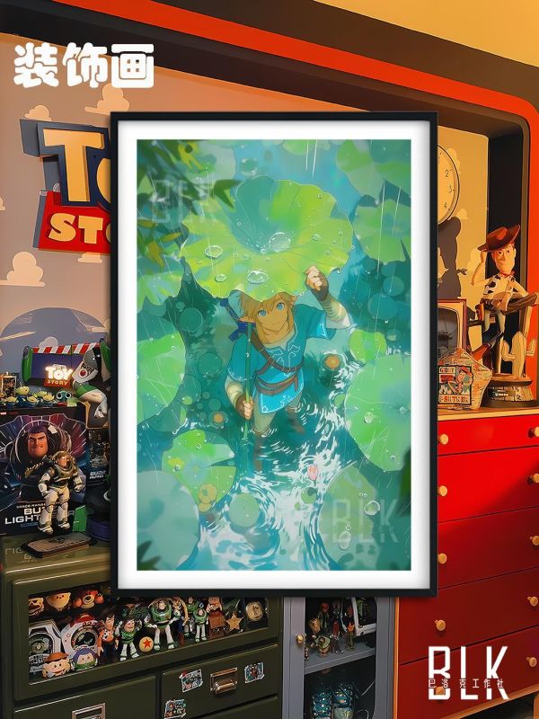【海外代購】巴洛克 《荷葉林克》Link 薩爾達傳說Zelda任天堂動漫裝飾冰箱貼 