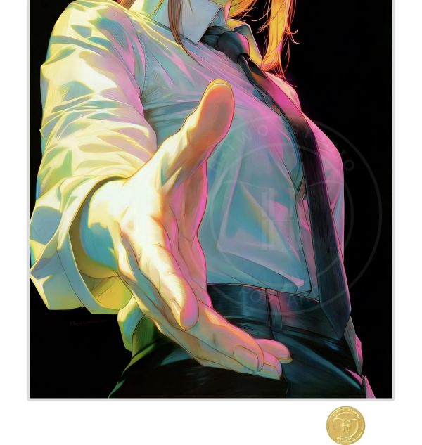 【海外代購】H2 《電鋸人瑪奇瑪》鏈鋸人支配惡魔裝飾畫 