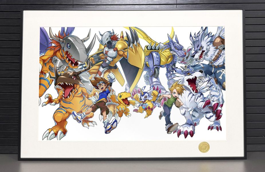 【海外代購】H2 《太一阿和》數碼寶貝大冒險戰鬥暴龍獸人加魯魯動漫裝飾畫 