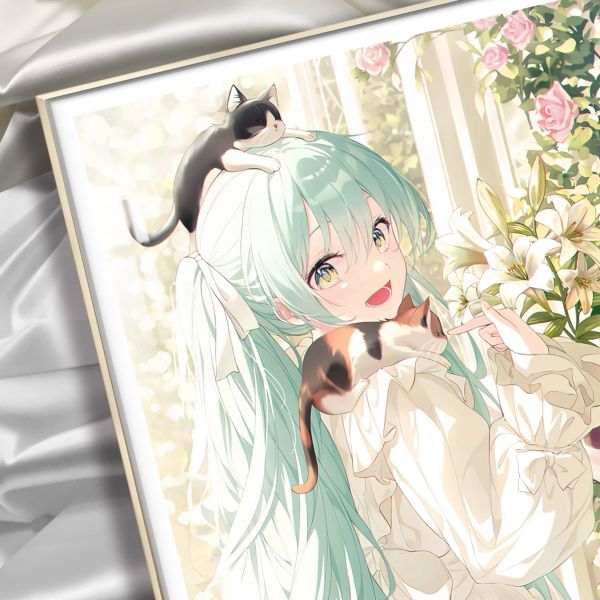 【海外代購】阿喵畫社 迎辰 初音未來 8k超清裝飾畫 