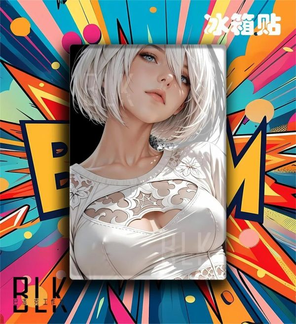 【海外代購】巴洛克 《寫實尤尼哈》尼爾機械紀元裝飾畫冰箱貼 