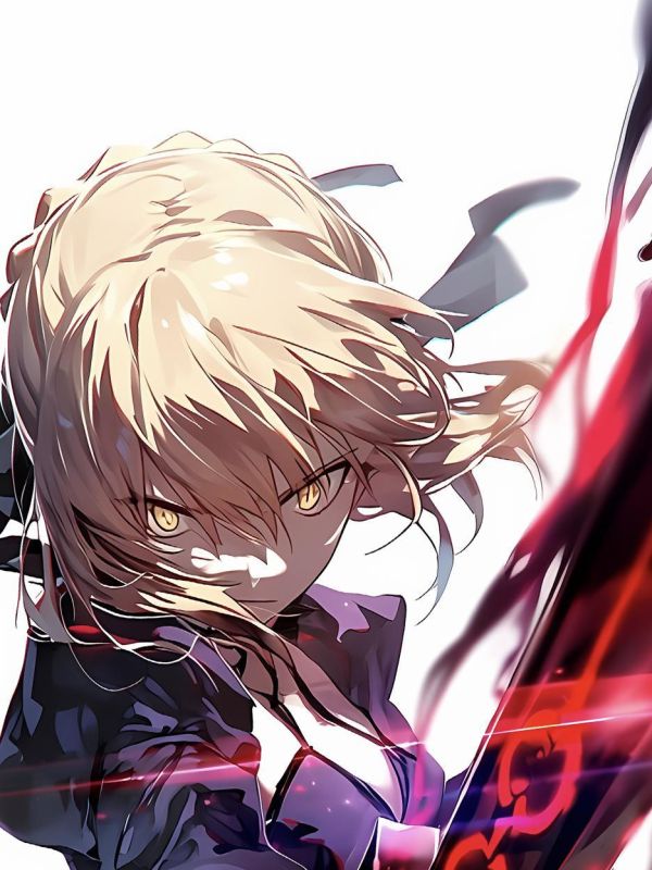 【海外代購】星空 《黑裙saber》阿爾托莉雅吾王Fate騎士王亞瑟王動畫裝飾畫 