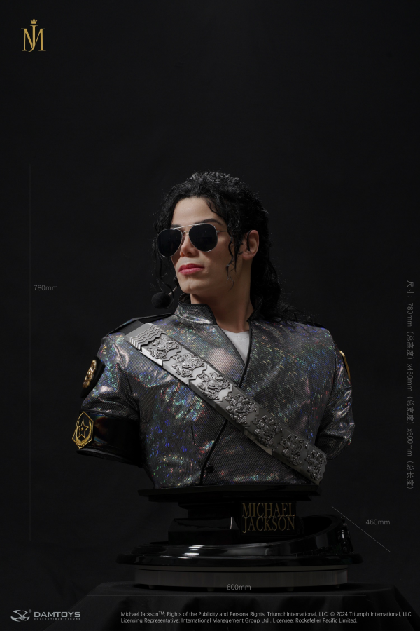 【預定】DAMTOYS 1/1 Michael.傑克遜 危險之旅 超真實名人肖像 