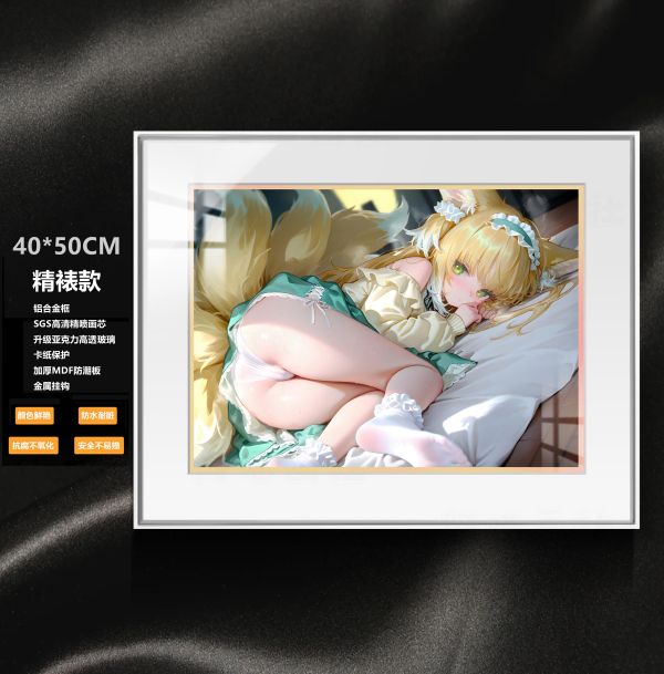 【海外代購】阿喵畫社 入夢 鈴蘭 展館級8k超清精裱畫 午睡毛毯 床頭地墊 冰箱貼 