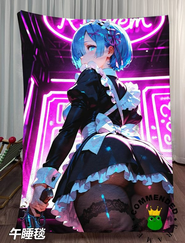 【海外代購】皇呱 《戰鬥女僕雷姆》Re：從零開始的異世界生活裝飾畫 午睡毯 地毯 