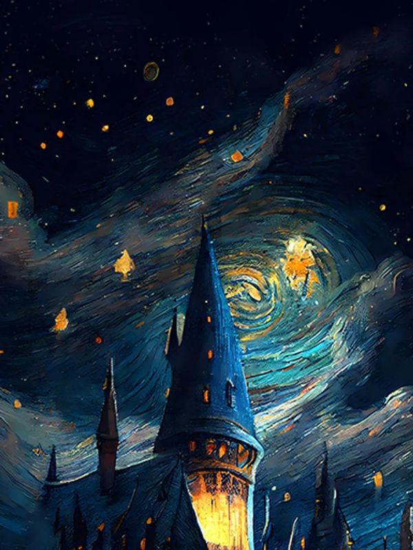 【海外代購】巴洛克《魔法學校》哈利波特霍格沃茨裝飾畫冰箱貼 