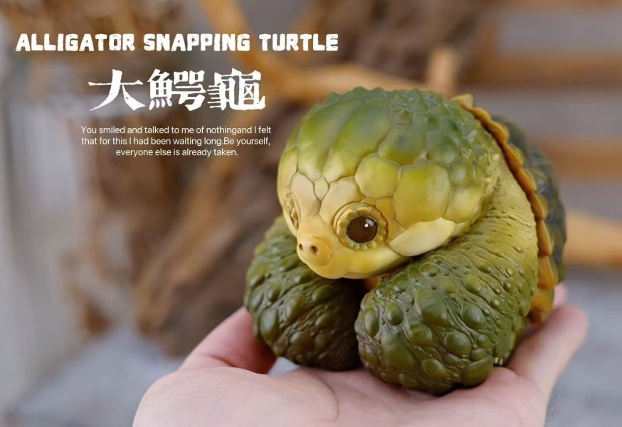 【預定】博志物 2024噸動噸物園龜系列 大龜鱷和白化佛鱷 