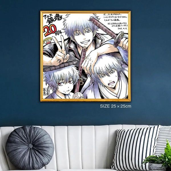 【海外代購】千鳥社《銀魂20週年 籤繪擺臺》簽名裝飾畫 