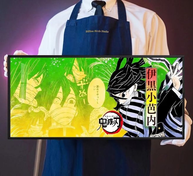 【海外代購】千鳥社《蛇柱》鬼滅之刃無限城伊黑小芭內鼠標墊裝飾畫 