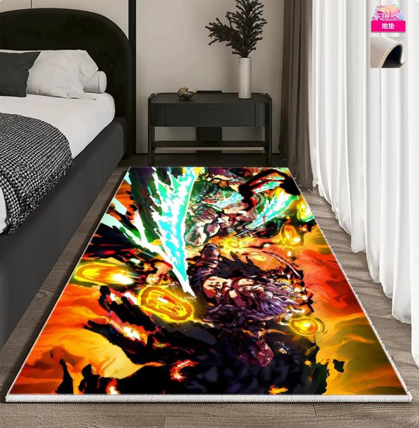 【海外代購】阿喵畫社 索隆VS燼五幅套裝 新品異形套組裝飾畫 發光滑鼠墊  地墊 