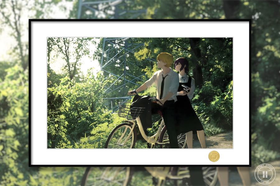 【海外代購】H2 《出遊蕾塞電次》電鋸人鏈鋸人波姆鏈鋸魔人動漫二次元裝飾畫 