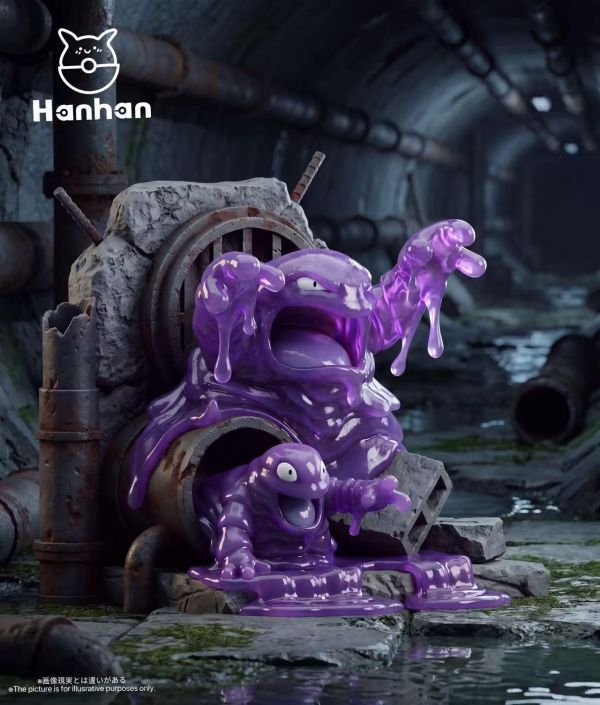 【預定】Han han VIP1/20造景臭泥組 阿羅拉拉達組  單隻衝刺臭泥 單人垃圾桶阿羅拉拉達 