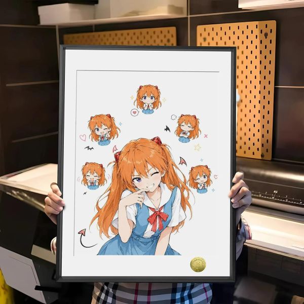 【海外代購】皇呱 《呆萌明日香》二號機專屬駕駛員裝飾畫 午睡毯 地毯 