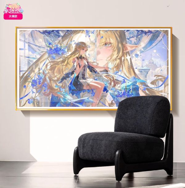 【海外代購】阿喵畫社 芙露德莉斯X卡提希婭 大橫款新品12k主題超清裝飾畫  發光滑鼠墊 床頭地墊 冰箱貼 
