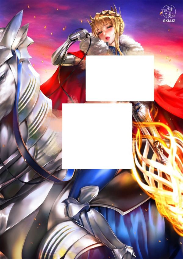 【海外代購】GK漫節奏 FGO 白槍呆 阿爾托莉雅 收藏裝飾畫 