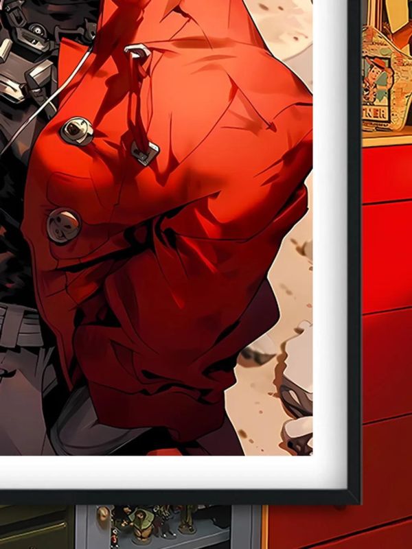 【海外代購】巴洛克 《人間颱風》槍神Trigun太空遊俠裝飾畫冰箱貼 