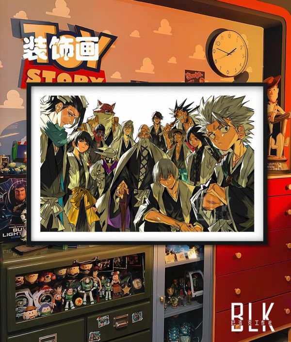 【海外代購】巴洛克《十三隊》死神境·界虛十刃裝飾畫冰箱貼 