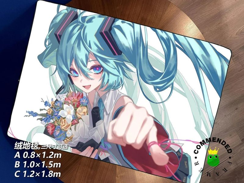 【海外代購】皇呱 《初音的約定》初音未來裝飾畫 午睡毯 地毯 