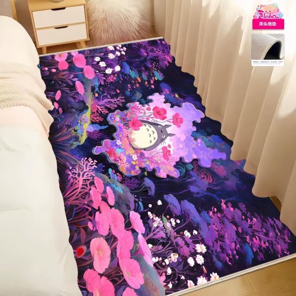 【海外代購】阿喵畫社 宮崎駿 花海 龍貓 新品異形套組裝飾畫 床頭地墊 發光滑鼠墊 