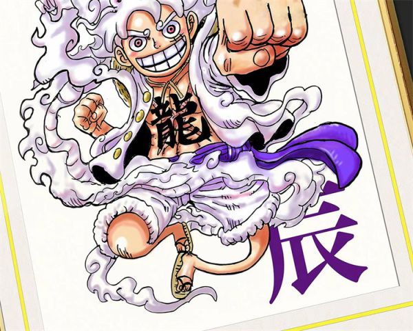 【海外代購】千鳥社 辰龍 新年龍年尼卡路飛五檔 裝飾畫 