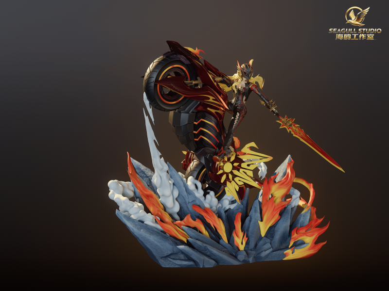 【預定】海鷗 SEAGULL 原神場景雕像第一彈 — 火神瑪薇卡 