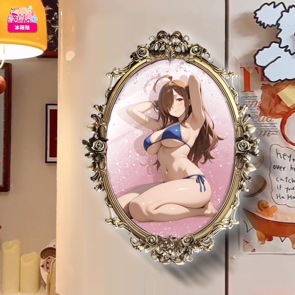 【海外代購】阿喵畫社 動畫冰箱貼第八十彈素晴魔鏡比基尼系列 高透亞克力磁吸冰箱貼 