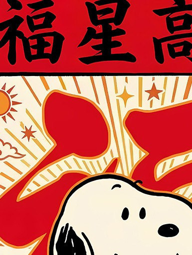 【海外代購】巴洛克 《送福史努比》裝飾畫＆冰箱貼 