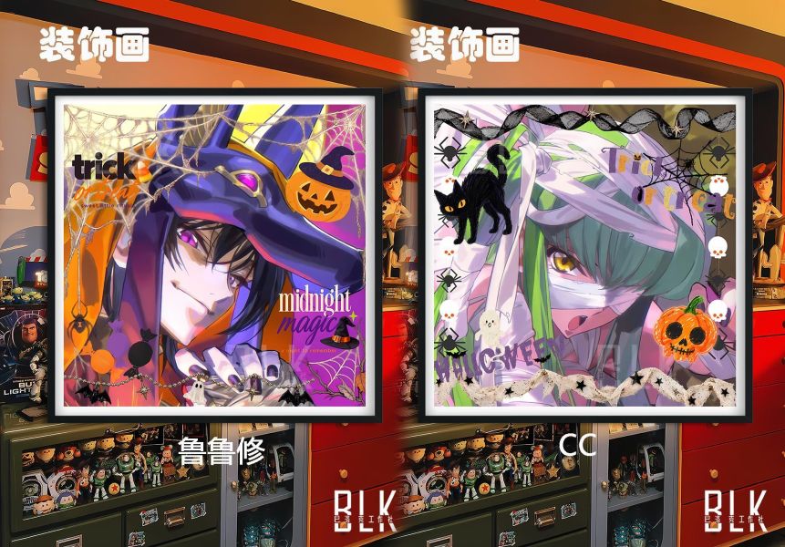 【海外代購】巴洛克《萬聖節魯魯修/CC》反叛的魯路修魔神動漫裝飾畫冰箱貼 