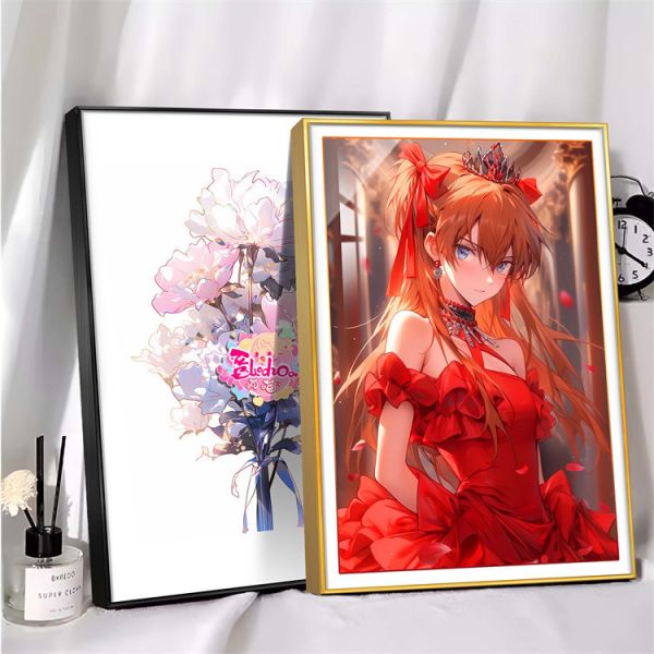 【海外代購】阿喵畫社 玫瑰禮服 明日香 8k超清裝飾畫 EVA 