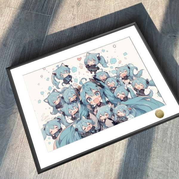 【海外代購】皇呱 《Q萌初音未來》初音Miku裝飾畫 午睡毯 地毯 