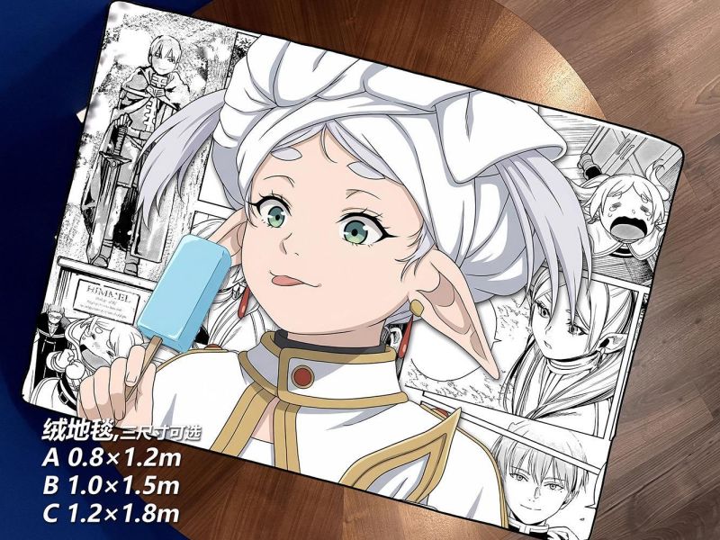 【海外代購】千鳥社 《芙莉蓮吃冰棒》 葬送的芙莉蓮Frieren吃冰棒精靈魔法使午睡毯地毯裝飾畫 