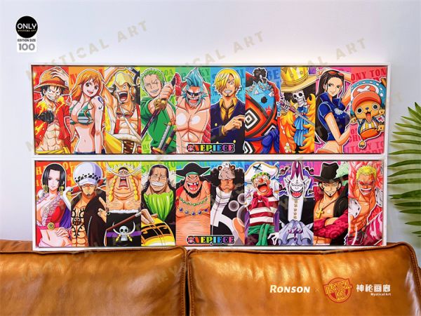 【海外代購】【100*25CM】神秘畫廊 RAINBOW系列05 草帽團 七武海 裝飾畫01 