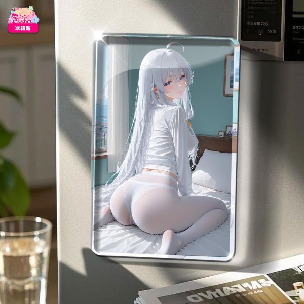 【海外代購】阿喵畫社 迎辰 白絲伊蕾娜 8k主題高清裝飾畫 午睡毛毯 床頭地墊  冰箱貼 