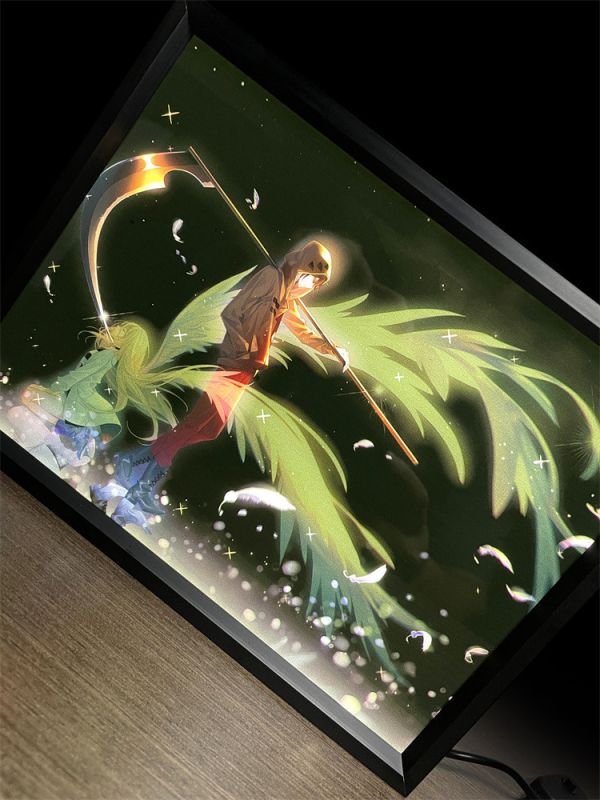 【海外代購】萌萌匠 殺戮天使 藍牙音箱導光畫扎克瑞吉兒擺台 