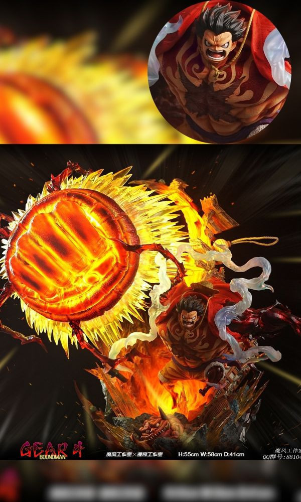 【台灣現貨】魔風 漫奇 四檔 彈跳人魯夫+胸像配件包 