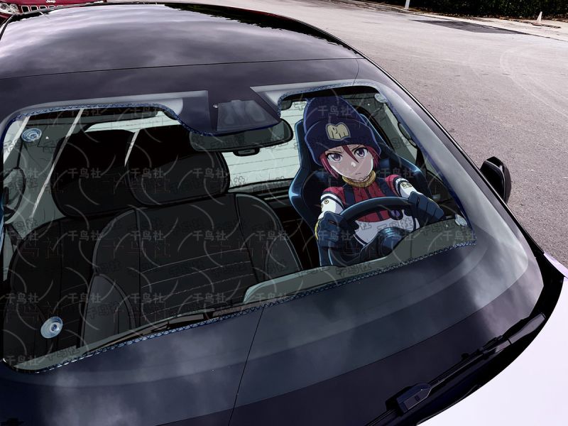 【海外代購】千鳥社 《汽車前擋遮陽－天手讓葉》 二次元汽車遮陽防曬前擋開車天手讓葉瑪秋機動戰士Gundam GQuuuuuuX 