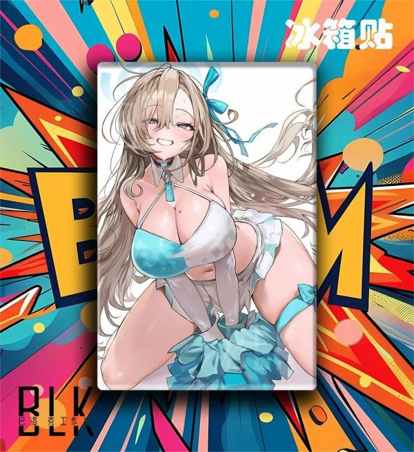 【海外代購】巴洛克 《啦啦隊明日奈》蔚藍檔案裝飾畫冰箱貼 