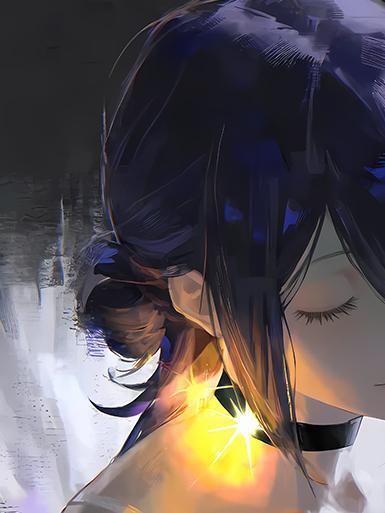 【海外代購】巴洛克 《閉眼蕾塞》鏈鋸人電鋸人reze電次帕瓦瑪奇瑪裝飾畫冰箱貼 