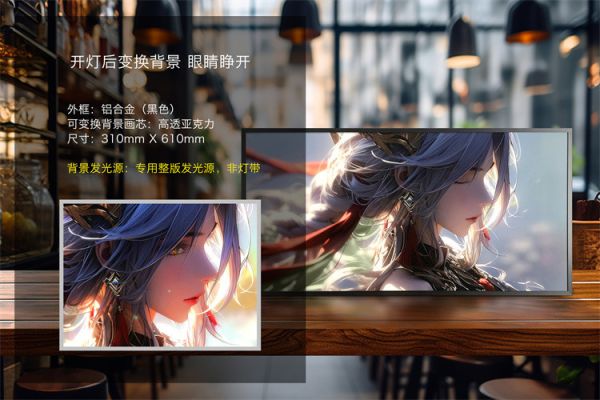 【海外代購】萌萌匠 申鶴 導光 裝飾畫 01 