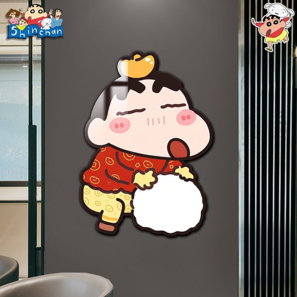 【海外代購】阿喵畫社 發財小寶 蠟筆小新 1比1超大燈帶畫 