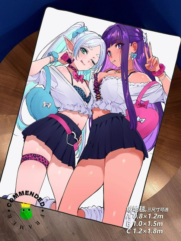 【海外代購】皇呱 《辣妹芙莉蓮菲倫》葬送的芙莉蓮裝飾畫 午睡毯 地毯 
