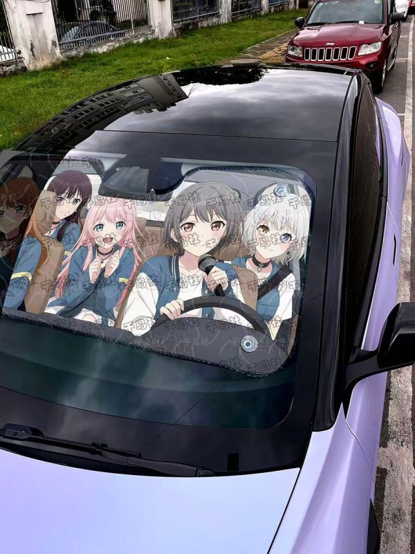【海外代購】千鳥社 《汽車前擋遮陽－MyGO!!!!!全員》二次元汽車遮陽防曬前擋開車MyGO全員高松燈千早愛音BanG Dream! 