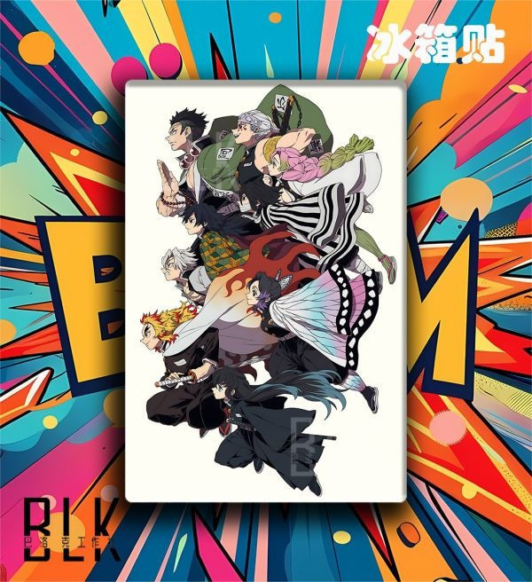 【海外代購】巴洛克 《九柱出擊》鬼滅之刃無限城篇九柱裝飾畫冰箱貼 