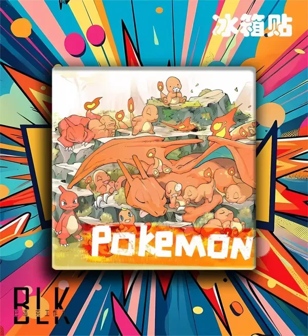 【海外代購】巴洛克 御三家進化組裝飾畫＆冰箱貼 