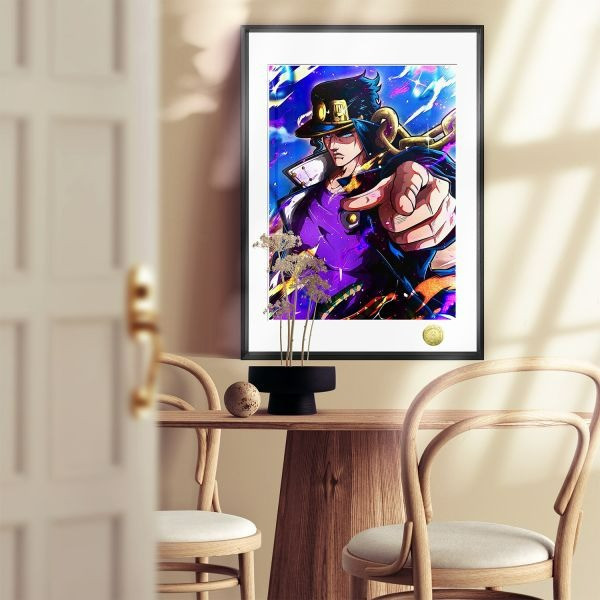 【海外代購】皇呱《3代jojo空條承太郎》JOJO的奇妙冒險裝飾畫 午睡毯 地毯 