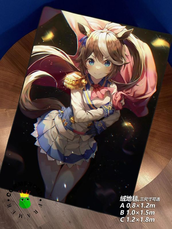 【海外代購】皇呱 《優俊閃亮少女》賽馬娘Pretty Derby裝飾畫 午睡毯 地毯 