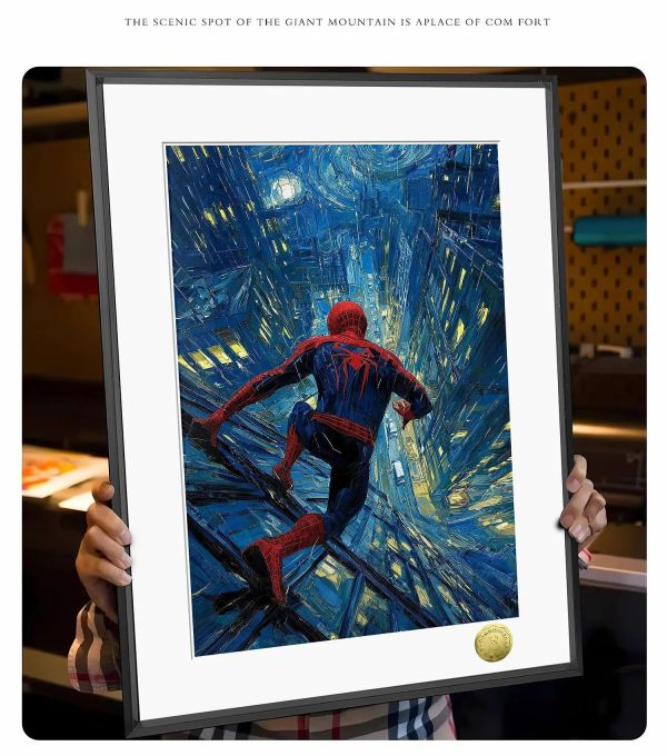 【海外代購】皇呱 《蜘蛛俠油畫》裝飾畫 午睡毯 地毯 
