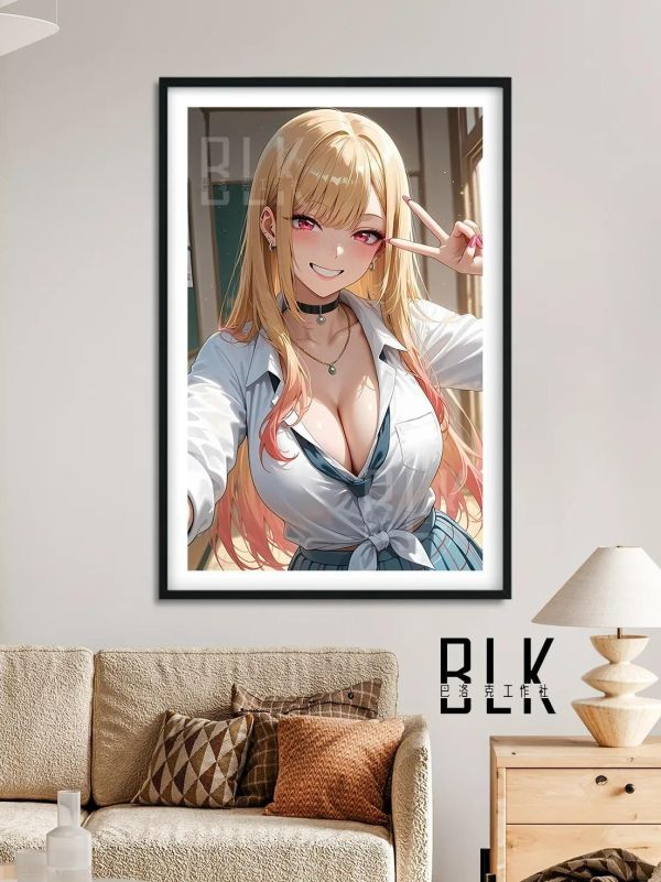 【海外代購】巴洛克《yes喜多川》更衣人偶墜入愛河裝飾畫冰箱貼 