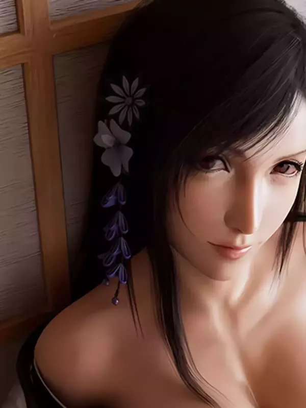 【海外代購】巴洛克  《和服蒂法》最終幻想tifa裝飾畫冰箱貼 