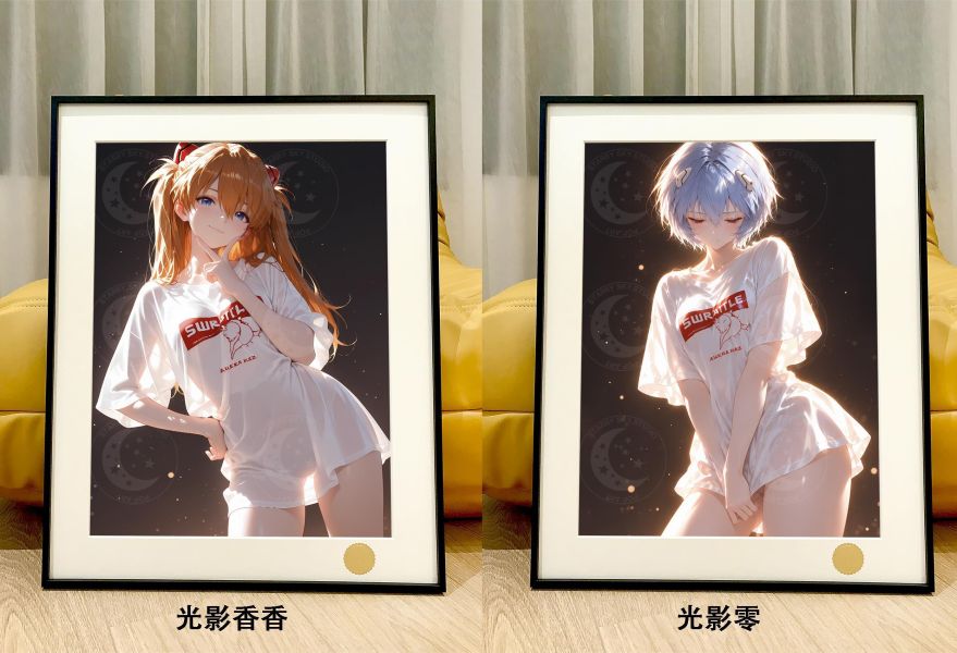 【海外代購】星空 《光影零》機甲香香潮流藝術版畫動漫裝飾畫 